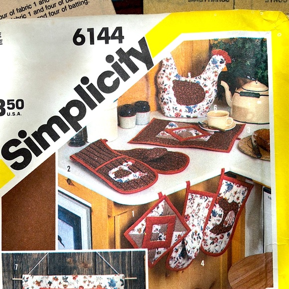 VOGUE MCCALLS SIMPLICITY HOME DECOR IN A SEC & HOME DECOR UNCUT PATTERNS - Picture 4 of 12